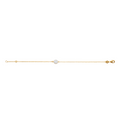 Mystigrey Amie .925 Sterling Silver Plated Rhodium and 18K Gold Plated Bracelet for Women with Cubic Zirconia or Turquoise
