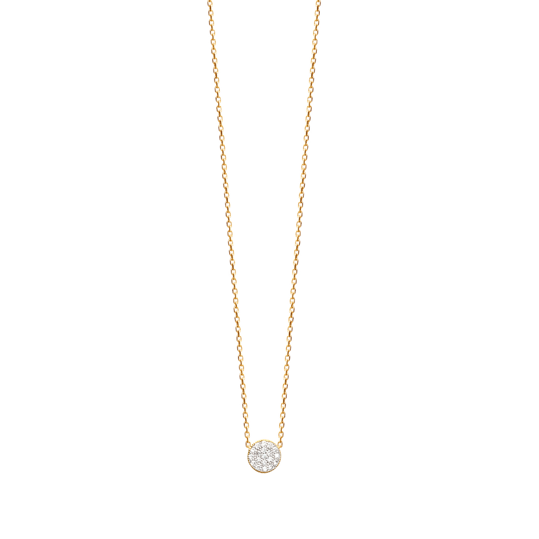 Mystigrey Amie .925 Sterling Silver Plated Rhodium and 18K Gold Plated Necklace for Women with Cubic Zirconia or Turquoise