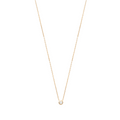 Mystigrey LIberty 18K Gold Plated  Necklace for Women with Solitary Cubic Zirconia