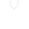 Mystigrey Constellation 18K Gold Plated Necklace for Women with Cubic Zirconia
