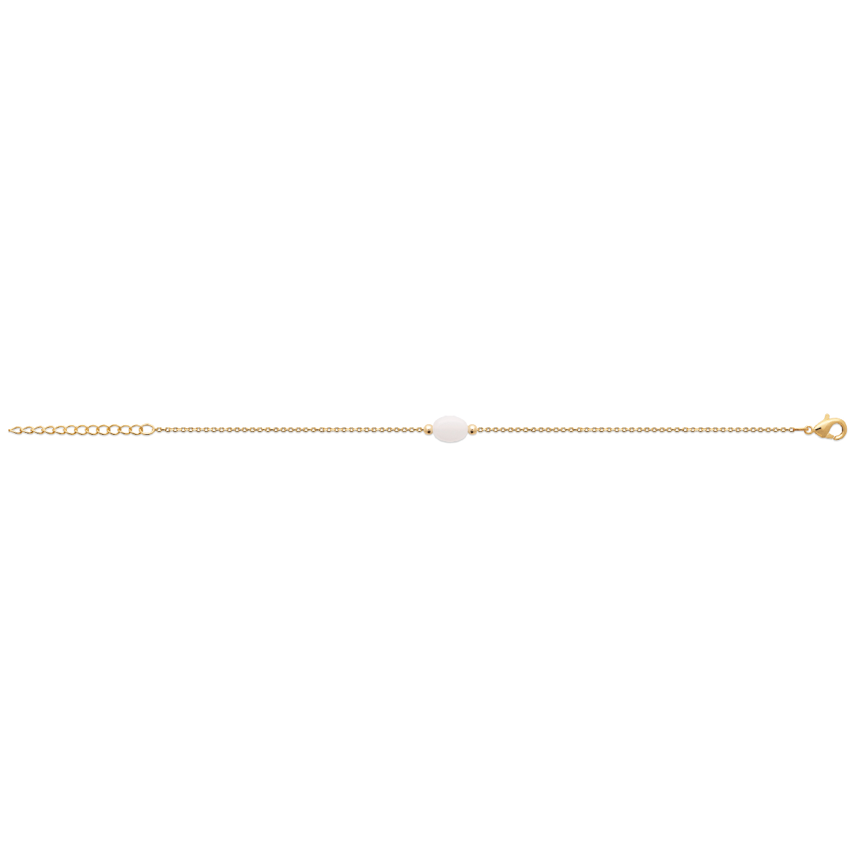 Mystigrey Serenity 18K Gold Plated Bracelet for Women Available in Black Agate, Pink Quartz , Purple Amethyst, Green Aventurine and White Moonstone Small