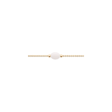 Load image into Gallery viewer, Mystigrey Serenity 18K Gold Plated Bracelet for Women Available in Black Agate, Pink Quartz , Purple Amethyst, Green Aventurine and White Moonstone Small

