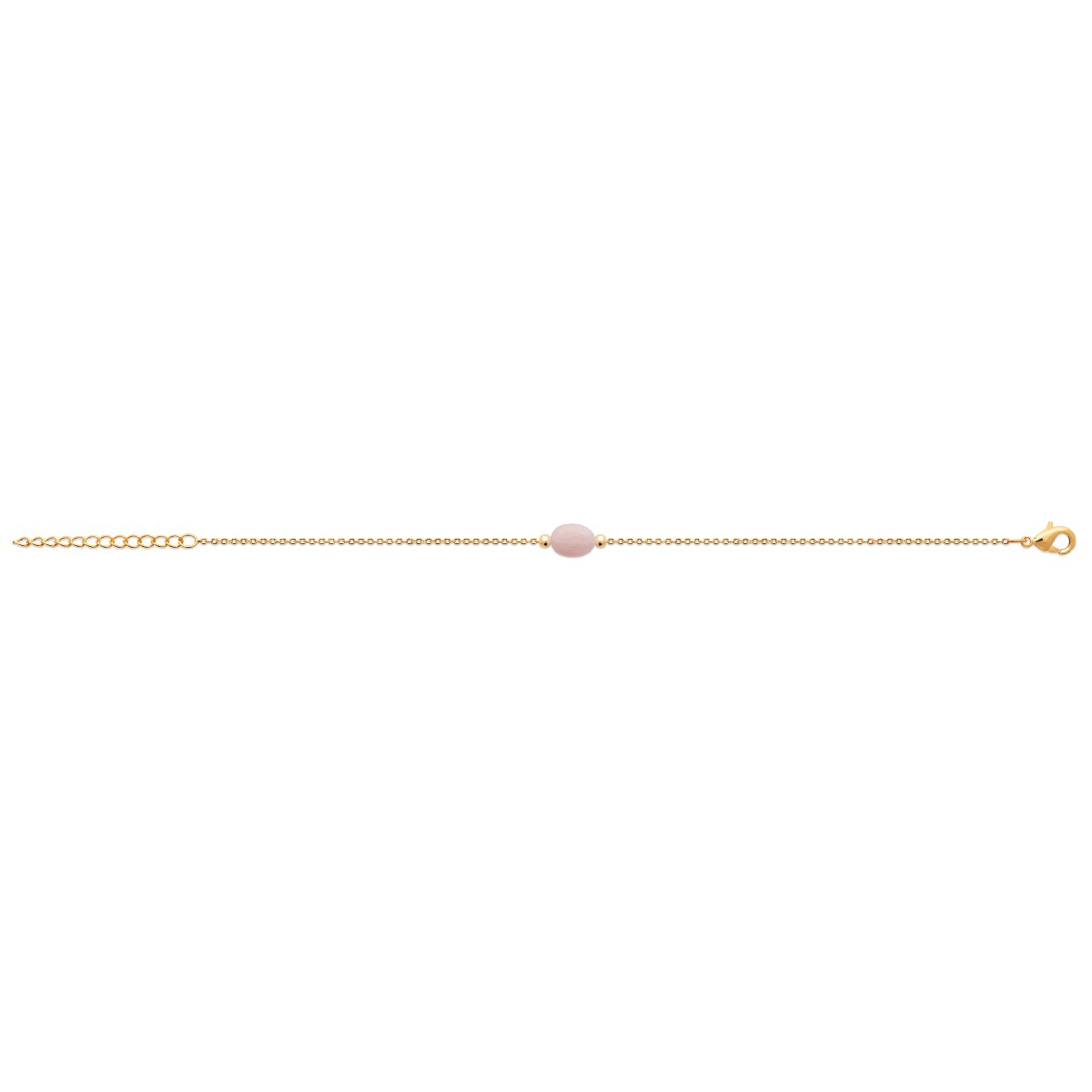 Mystigrey Serenity 18K Gold Plated Bracelet for Women Available in Black Agate, Pink Quartz , Purple Amethyst, Green Aventurine and White Moonstone Small