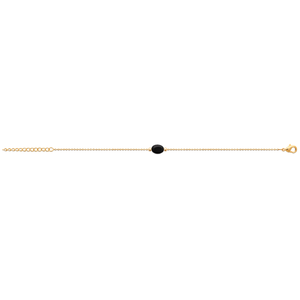 Mystigrey Serenity 18K Gold Plated Bracelet for Women Available in Black Agate, Pink Quartz , Purple Amethyst, Green Aventurine and White Moonstone Small