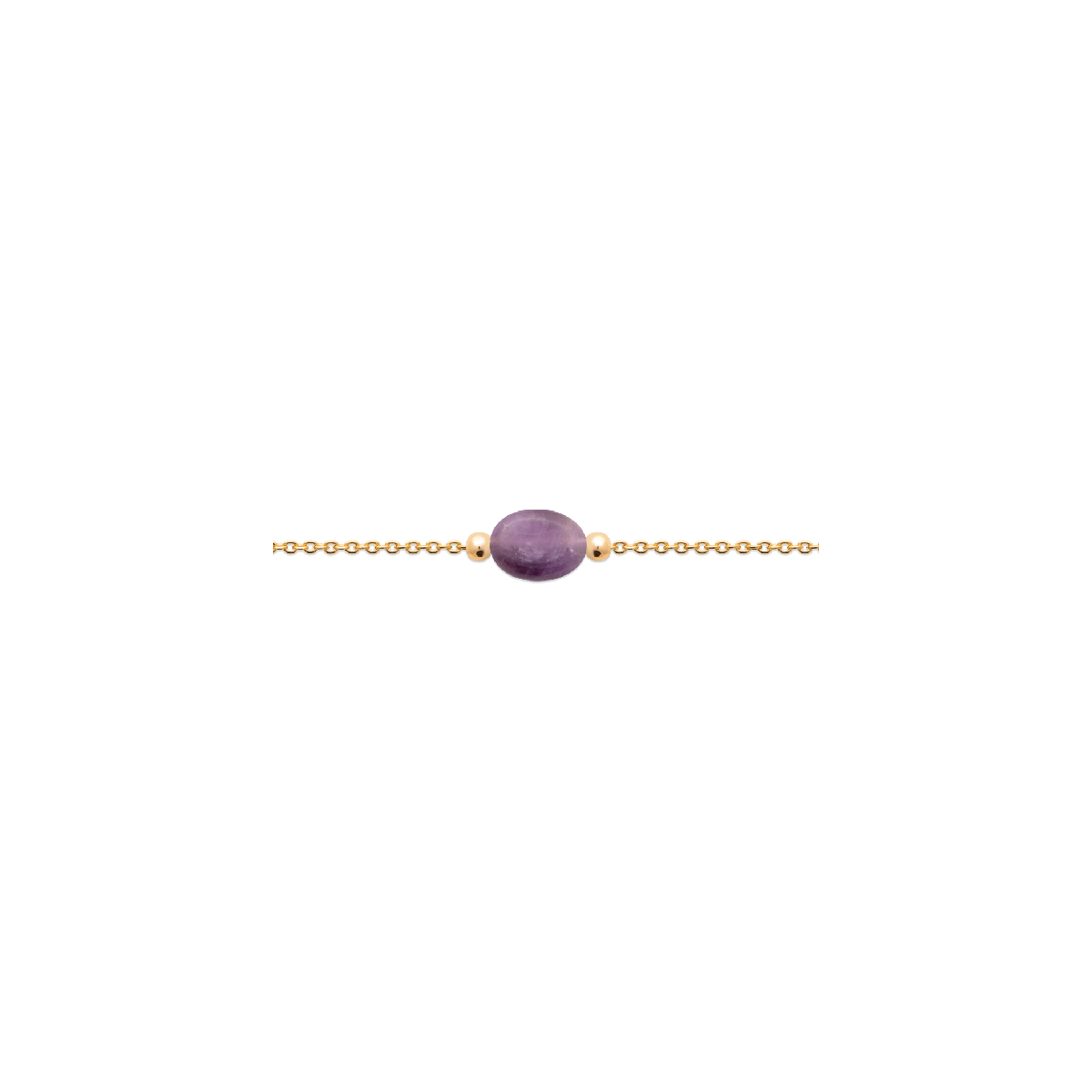 Mystigrey Serenity 18K Gold Plated Bracelet for Women Available in Black Agate, Pink Quartz , Purple Amethyst, Green Aventurine and White Moonstone Small