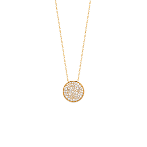 Mystigrey Calysta .925 Sterling Silver Plated Rhodium  and 18K Gold Plated Necklace for Women with Cubic Zirconia
