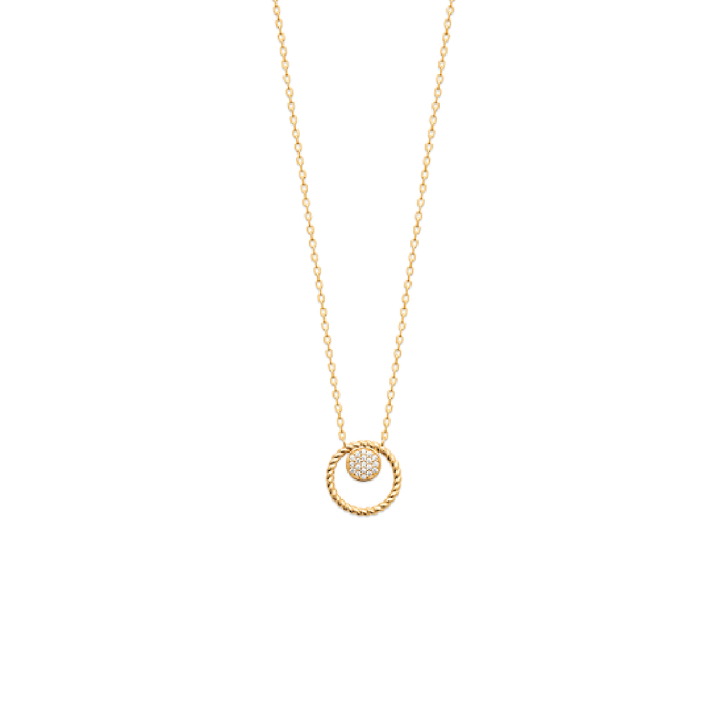 Myra Necklace in 925 Sterling Silver Plated Rhodium or 18K Gold Plated, view 2