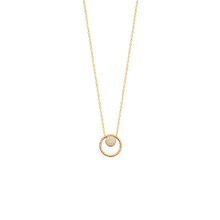 Load image into Gallery viewer, Mystigrey Myra .925 Sterling Silver Plated Rhodium and 18K Gold Plated Necklace for Women with Cubic Zirconia
