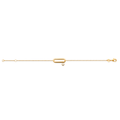 Mystigrey Mackenzie .925 Sterling Silver Plated Rhodium and 18K Gold Plated Bracelet for Women with Cubic Zirconia