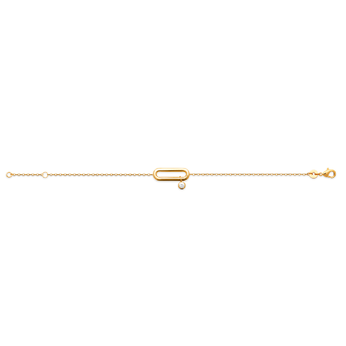 Mystigrey Mackenzie .925 Sterling Silver Plated Rhodium and 18K Gold Plated Bracelet for Women with Cubic Zirconia