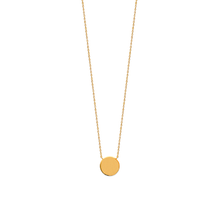 Load image into Gallery viewer, Mystigrey Lucy Circle 925 Sterling Silver Plated Rhodium and 18K Gold Plated Necklace for Women One Circle

