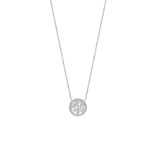 Load image into Gallery viewer, Mystigrey Mael .925 Sterling Silver Plated Rhodium and 18K Gold Plated Necklace for Women with Cubic Zirconia
