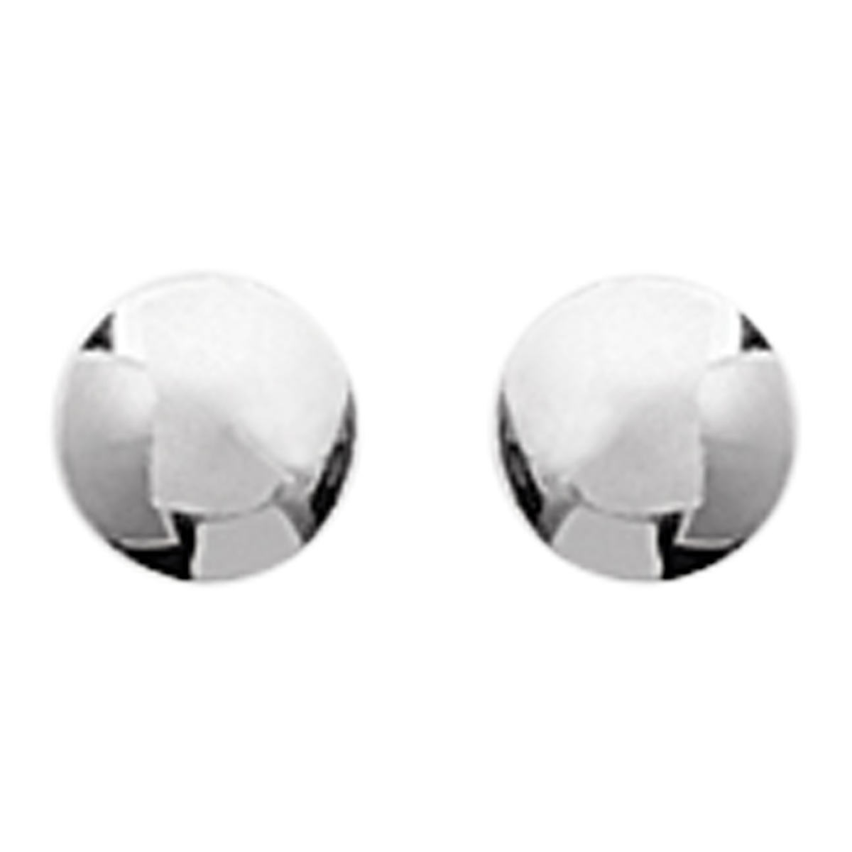 Mystigrey Olivia .925 Sterling Silver Plated Rhodium and 18K Gold Plated Stud Round Dot Earrings