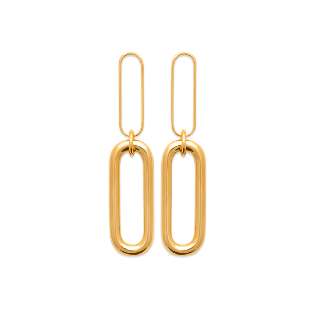 Mystigrey Paige 18K Gold Plated Earrings for Women