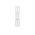 Mystigrey Piper Three .925 Sterling Silver Plated Rhodium and 18K Gold Plated Stud Earrings