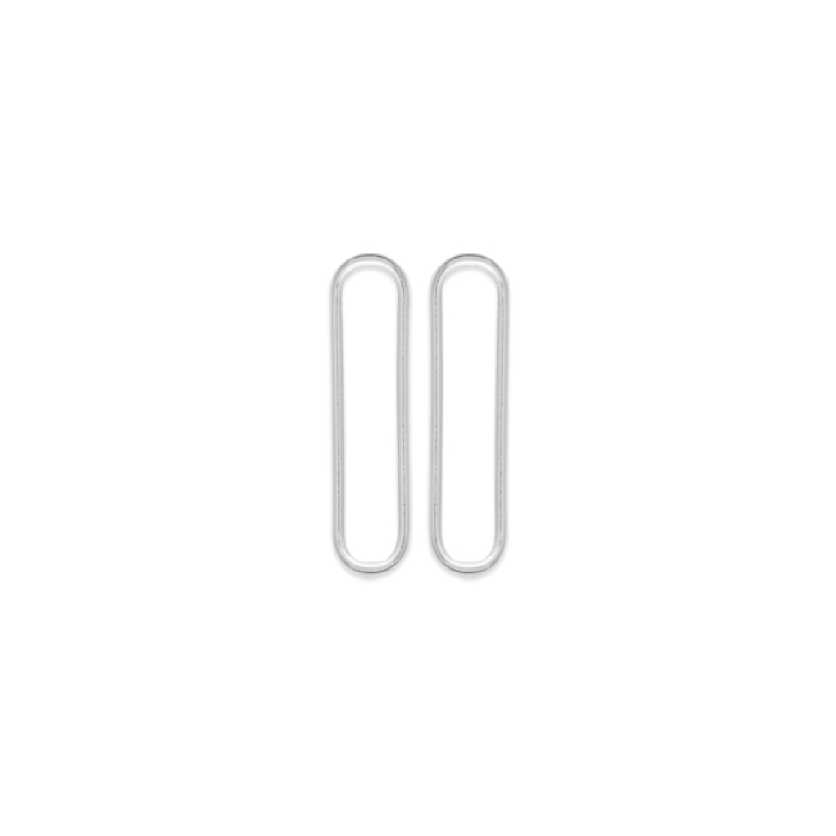 Mystigrey Piper .925 Sterling Silver Plated Rhodium and 18K Gold Plated Stud Earrings