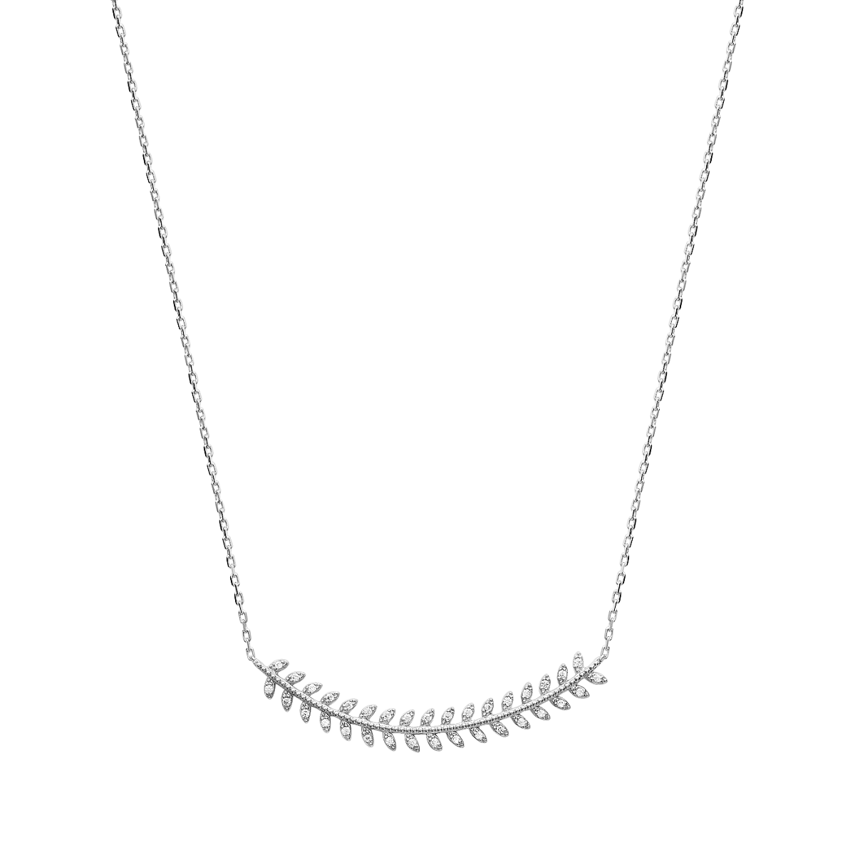 Mystigrey Eden .925 Sterling Silver Plated Rhodium and 18K Gold Plated Necklace for Women with Cubic Zirconia