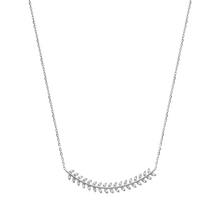 Load image into Gallery viewer, Mystigrey Eden .925 Sterling Silver Plated Rhodium and 18K Gold Plated Necklace for Women with Cubic Zirconia
