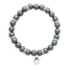 Load image into Gallery viewer, Rio Stainless Steel Bracelet Grey Hematite  Large

