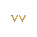 Aria V Earrings in 925 Sterling Silver Plated Rhodium or 18K Gold Plated, view 2
