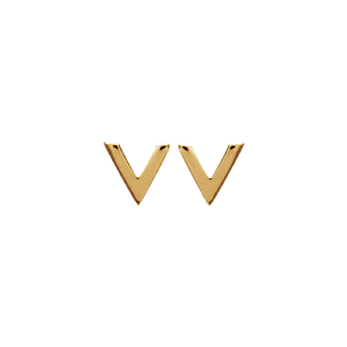 Aria V Earrings in 925 Sterling Silver Plated Rhodium or 18K Gold Plated, view 2