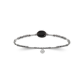 Mystigrey Serenity 925 Sterling Silver Plated Rhodium Cord Bracelet