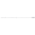 Mystigrey .925 Sterling Silver Plated Rhodium Bracelet for Women with Solitary Cubic Zirconia