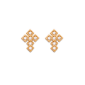 Cross Earrings in 18K Gold Plated