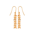Cesaria Hook Earrings in 18K Gold Plated