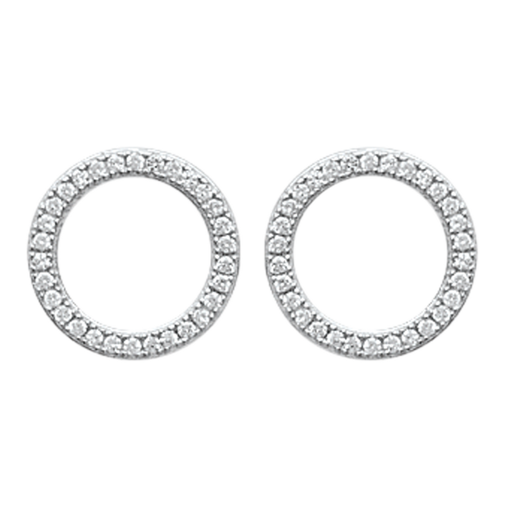Angel Earrings in 925 Sterling Silver Plated Rhodium