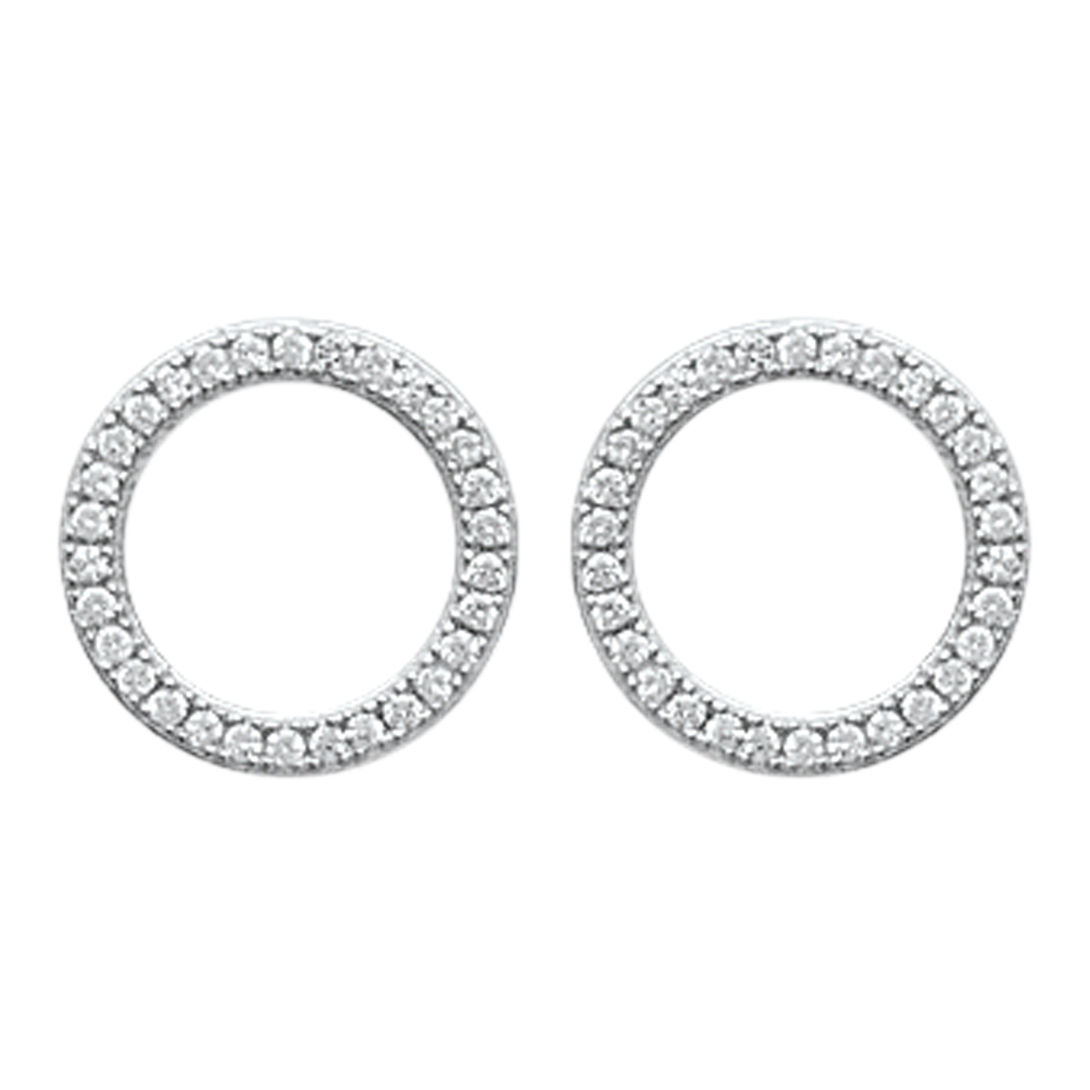 Angel Earrings in 925 Sterling Silver Plated Rhodium