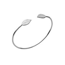 Load image into Gallery viewer, Mystigrey Autumn .925 Sterling Silver Plated Rhodium and 18K Gold Plated Bangle for Women
