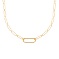 Paige Necklace in 925 Sterling Silver Plated Rhodium or 18K Gold Plated