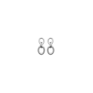Mystigrey Emilie .925 Sterling Silver Plated Rhodium and 18K Gold Plated Stud Earrings