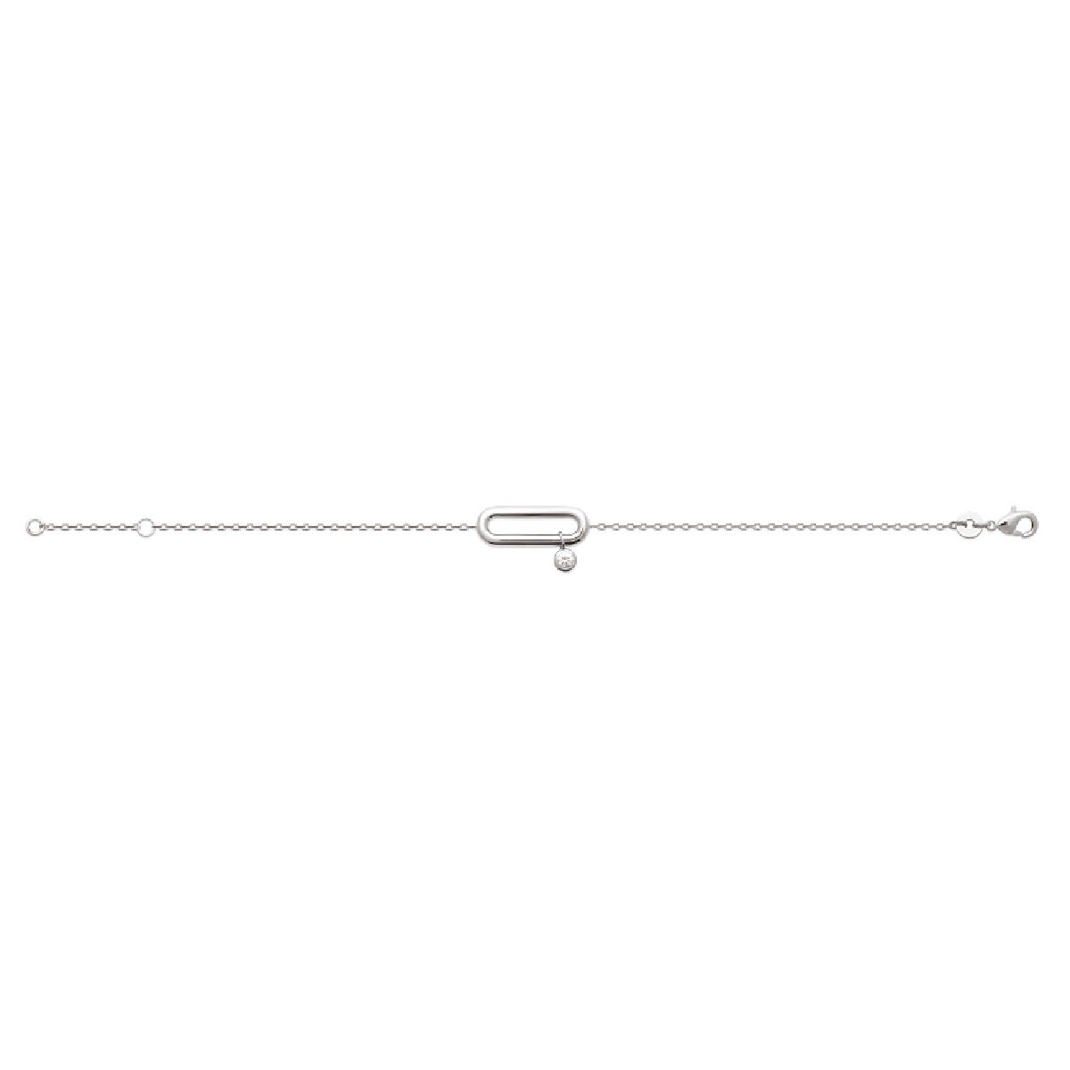 Mystigrey Mackenzie .925 Sterling Silver Plated Rhodium and 18K Gold Plated Bracelet for Women with Cubic Zirconia