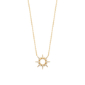 Soleil Sun Necklace in 18K Gold Plated