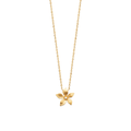 Leilani Flower Necklace in 18K Gold Plated