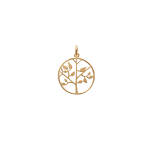 Load image into Gallery viewer, Mystigrey Tree of Life 925 Sterling Silver Plated Rhodium and 18K Gold Plated Pendant for Women
