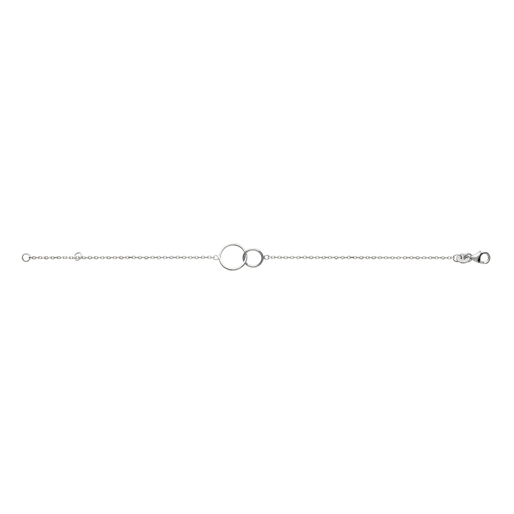 Mystigrey Lola .925 Sterling Silver Plated Rhodium and 18K Gold Plated Bracelet