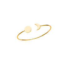 Load image into Gallery viewer, Mystigrey Moon 18K Gold Plated Bangle for Women
