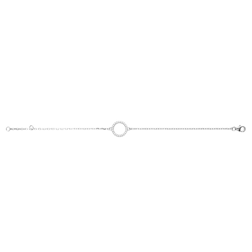 Mystigrey Angel .925 Sterling Silver Plated Rhodium Bracelet for Women with Cubic Zirconia