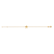 Load image into Gallery viewer, Mystigrey Leilani 18K Gold Plated Flower Bracelet for Women with Cubic Zirconia,
