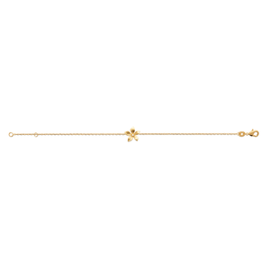 Mystigrey Leilani 18K Gold Plated Flower Bracelet for Women with Cubic Zirconia,