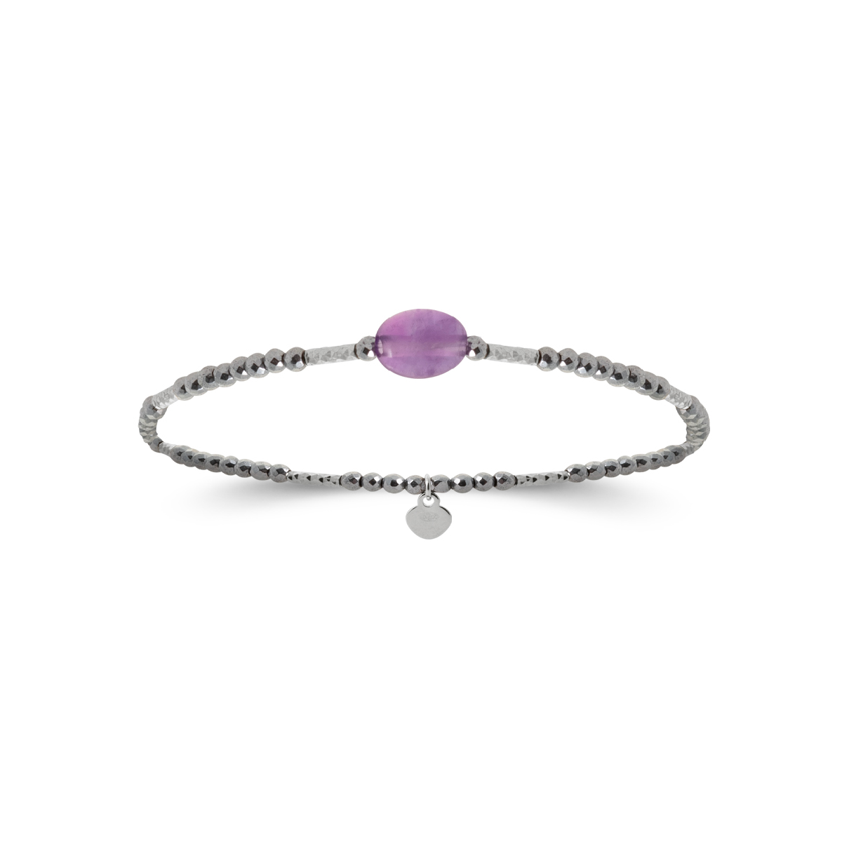 Mystigrey Serenity 925 Sterling Silver Plated Rhodium Cord Bracelet