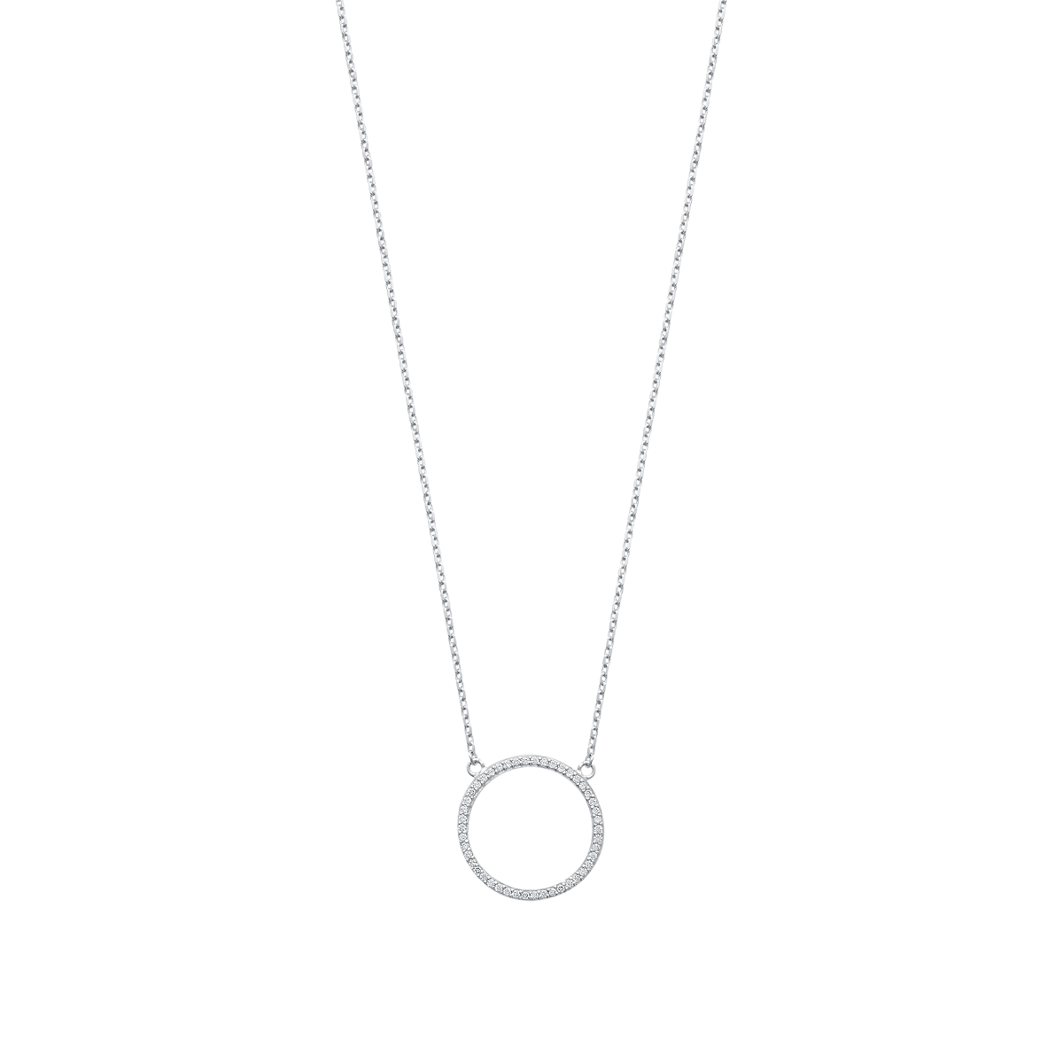 Angel Necklace in 925 Sterling Silver Plated Rhodium