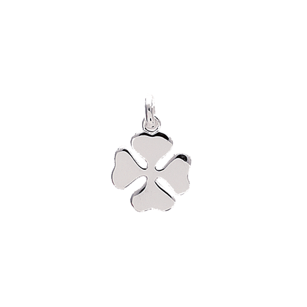 Mystigrey Clover .925 Sterling Silver Plated Rhodium and 18K Gold Plated Pendant