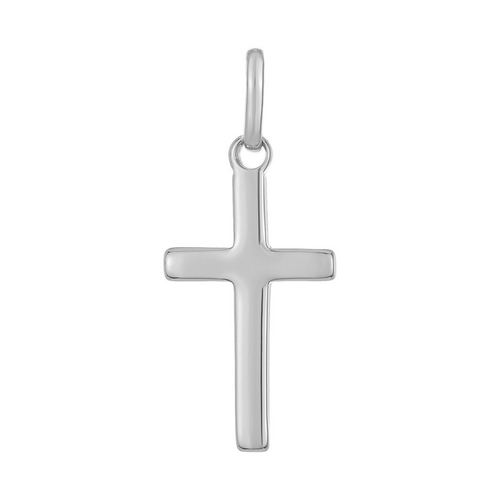 Mystigrey Cross .925 Sterling Silver Plated Rhodium and 18K Gold Plated Pendant for Women and Men  X Large 2 inches x 1.2 inch and Large 1.1 inch x.6 inch and Small 0.8 inch x 0.4 inch