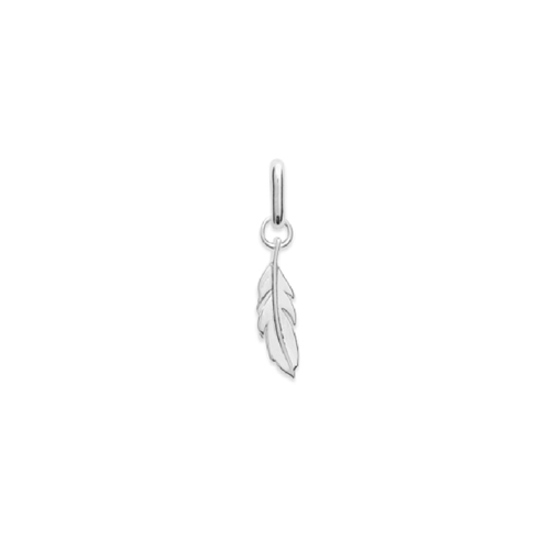 Mystigrey Ariel Feather .925 Sterling Silver Plated Rhodium and 18K Gold Plated Pendant