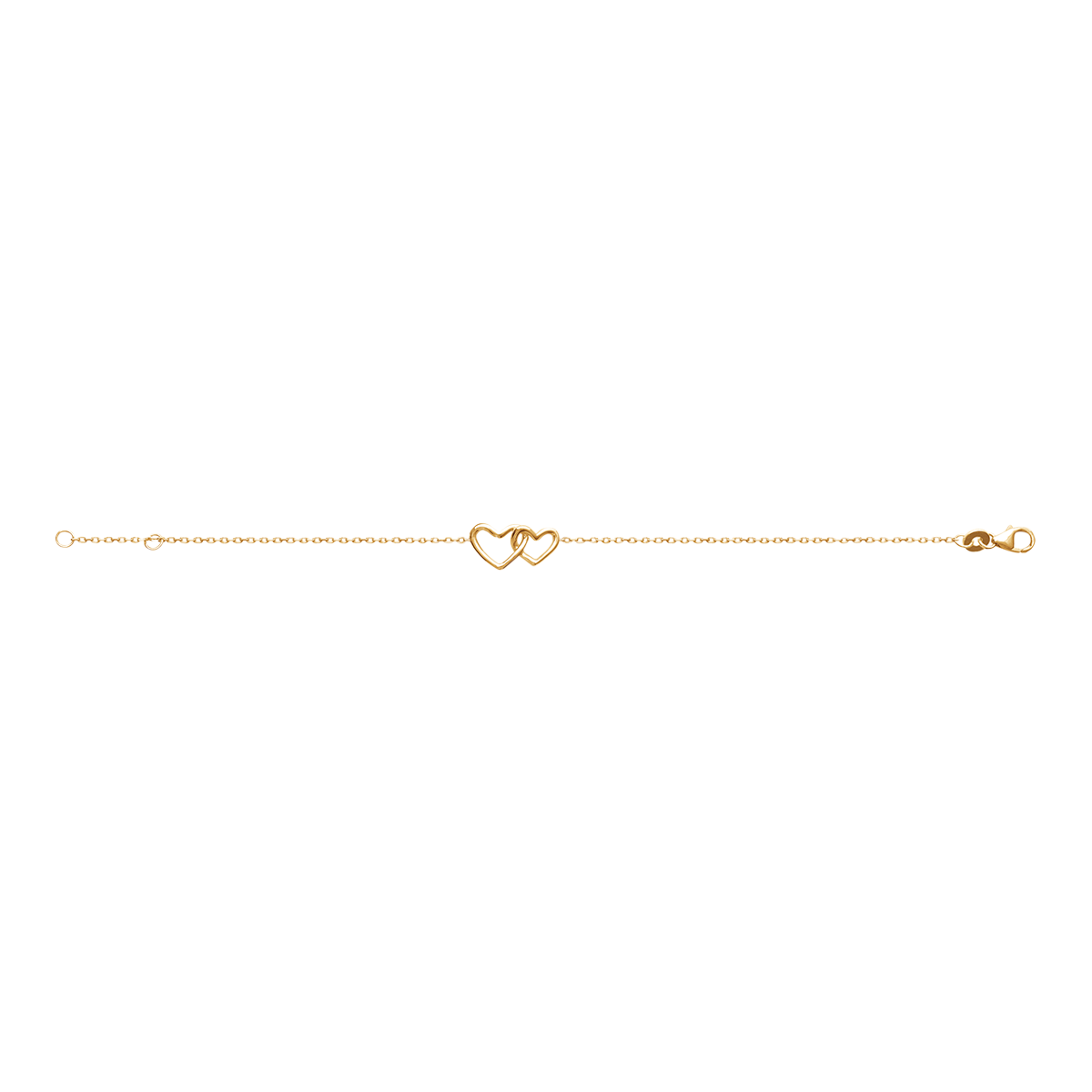 Mystigrey Sister Love .925 Sterling Silver Plated Rhodium and 18K Gold Plated Bracelet