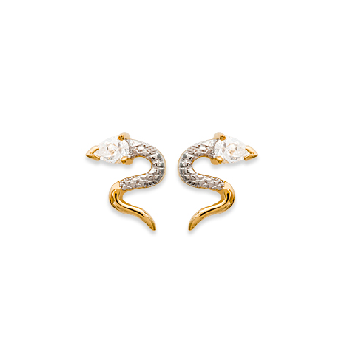 Serpenti Earrings in 18K Gold Plated